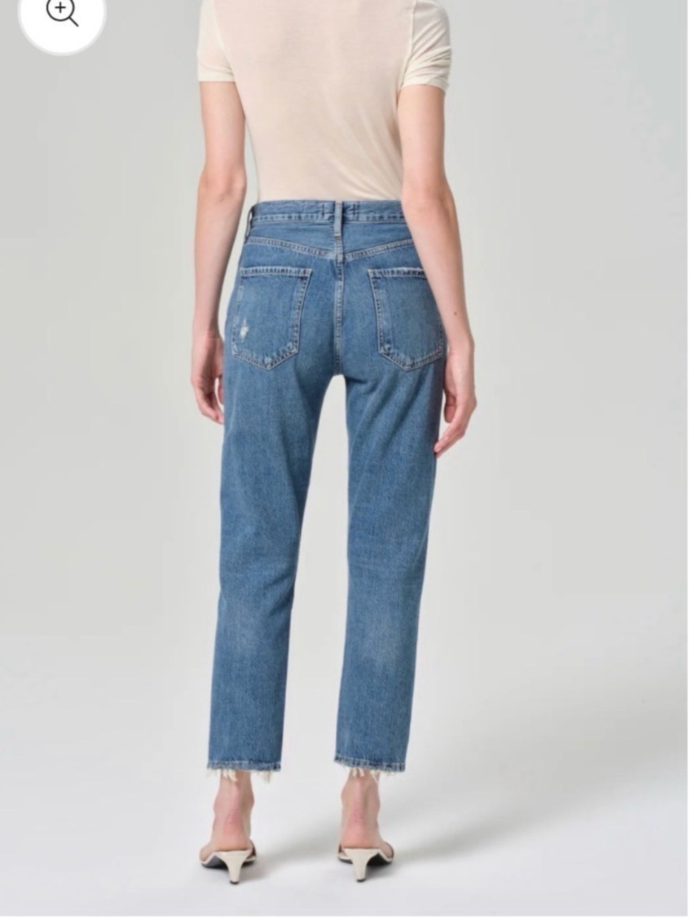 Agolde Riley High Rise Straight Crop Jeans size 31 - Picture 2 of 9